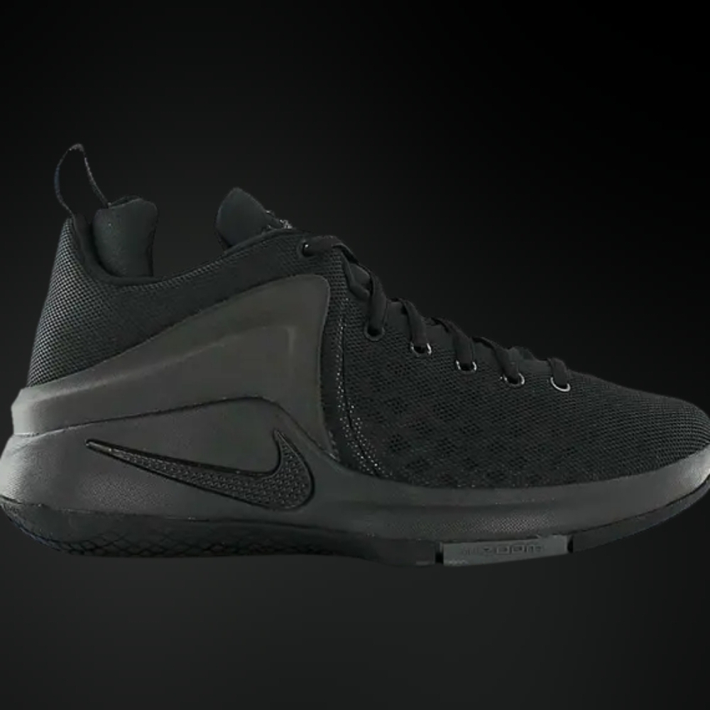 Nike Youth LeBron Zoom Witness GS 'Black Grey' Sneakers Size 3.5Y US